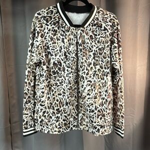 Animal Print Zip Jacket